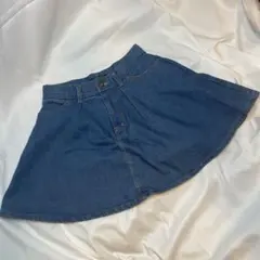 美品♡レディース♡ガールズ♡ノミネ♡デニムミニフレアスカート♡ミニスカート♡