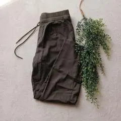 SHOO-la-RUE オリーブ色イージーパンツ L冬用ポカポカ素材