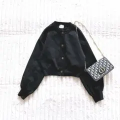 vis-a-vis （ヴィザヴィ）長袖カーディガン　Free ブラック