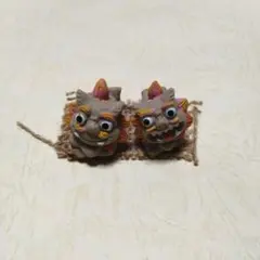 シーサー 置物 2体セット ミニチュア ミニチュア シーサー 置物 2体セット - メルカリ