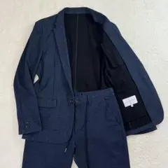 ユナイテッドアローズ メンズ スーツ セットアップ ネイビー ドローコード　M