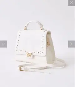 OLIVE des OLIVE エメリスタッズ付きケリーバッグ