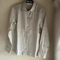 UNIQLO リネンシャツ M ベージュ