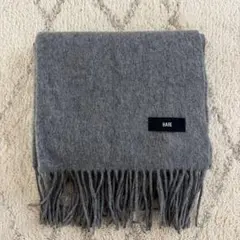 Acne Studios グレー マフラー フリンジ付き - メルカリ