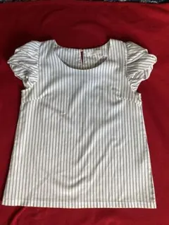 grove ストライプ フリル袖 トップス　Mサイズ