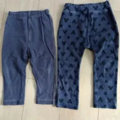 ミッキー柄パンツ 、グレーパンツ（80）