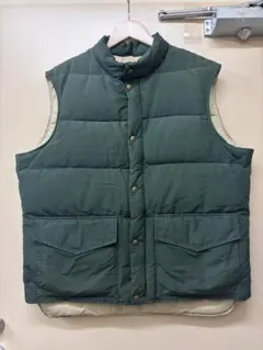 80s Woolrich ダウンベスト グリーン Lサイズ