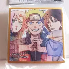 NARUTO-ナルト- 疾風伝 豆ガシャ色紙 第三弾　ナルト サスケ サクラ
