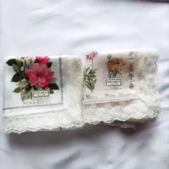 ニナ・リッチ　レースハンカチ 2枚セット