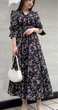 ビスチェライクプリントワンピース　snidel