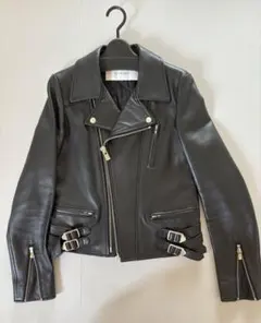 【極美品】ルシェルブルー ダブル ライダース　 ニット 切り替え 山羊革 シルク 2025年最新】ルシェルブルー レザージャケットの人気アイテム - メルカリ
