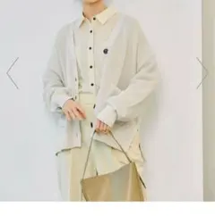 スッキレイVネックラメ入りカーディガングローバルワーク