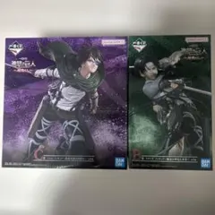 一番くじ進撃の巨人〜地鳴らし〜　B賞リヴァイ C賞ハンジ　フィギュア セット