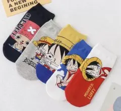 新品♡ワンピース♡キャラクターソックス♡靴下5足セット