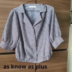 as know as plus 花柄ブラウス 半袖のサムネイル