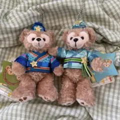 ダッフィー カラフルハピネス ぬいぐるみバッジ 35周年 まとめ売り