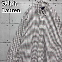 ラルフローレン YARMOUTH チェックBDシャツ ポニー刺繍　16-35XL