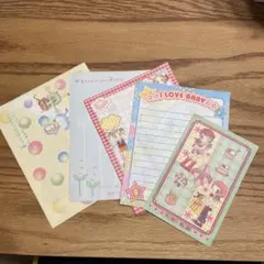 りぼん なかよし　付録　メモ帳　便箋　７枚セット　平成レトロ