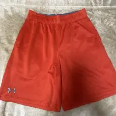 UNDER ARMOUR オレンジ メッシュショートパンツ