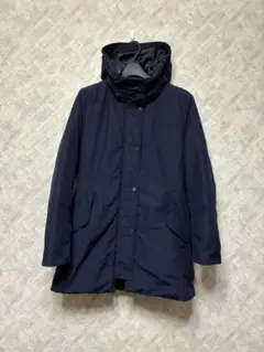 ★UNIQLO★ネイビー フード付き ダウンジャケット M