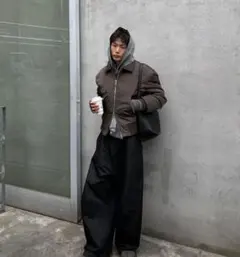 新品 ZARA　ダークブラウン　MA1　ボンバージャケット　M　GENYAさん着のサムネイル