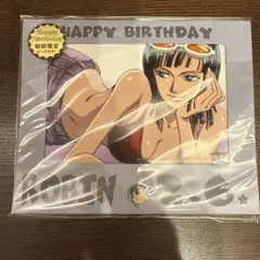 ONE PIECE ワンピース　ロビン バースデー ブロマイドセット ピンズ付き