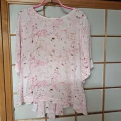 Kaon 薔薇プリント 半袖トップス ピンク系のサムネイル