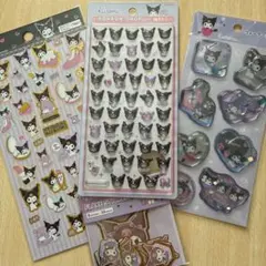 【正規品】クロミ　ボンボンドロップ　ウォーター　箔押し　フレークシール　4種