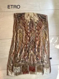 ETRO 100%シルク ペイズリー柄ストール