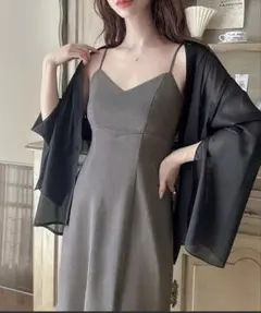 ハイウエストIラインキャミワンピース