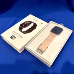 新品 kyoka スマートウォッチ X8 ピンク マグネット充電 航空アルミ合金