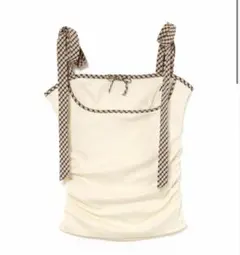 andmary Alice check ribbon tops ivory - メルカリ