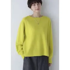 【美品】ヒューマンウーマン　毛100％ ソフトタッチ　ウールニット　ゆったり