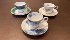 デミタスカップ 3個セット 多色