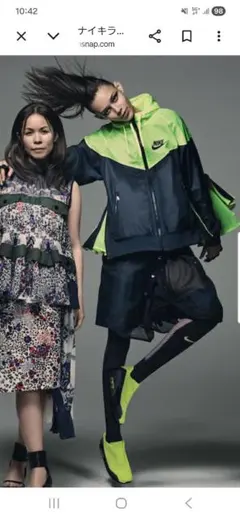 完売品】希少 NIKE × sacai コラボ レイヤードスカート メッシュ