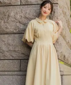 ウエストタック ロングワンピース