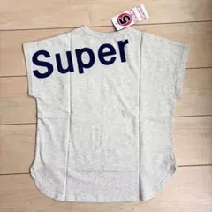 新品未使用 super5 バックロゴアシメ半袖おしゃれTシャツ 120のサムネイル