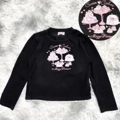 メゾピアノ/mezzopiano⭐︎ラインストーン付カットソー 120 ロンT