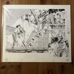 シティーハンター 大原画展 複製原画 ガラス越しのキス 3Pセット