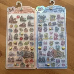 正規品　うるちゅるポップシール ドナルド デイジー チップとデール2枚セット