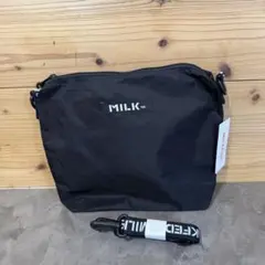 未使用☆MILKFED. ブラック ショルダーバッグ