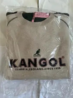 KANGOL ベージュ ロゴ セーター
