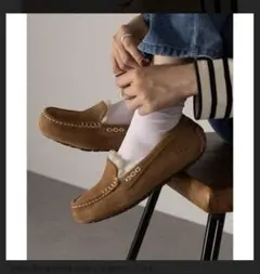 専用　美品　26㎝UGG ANSLEY ムートン　モカシン　CHESNUT