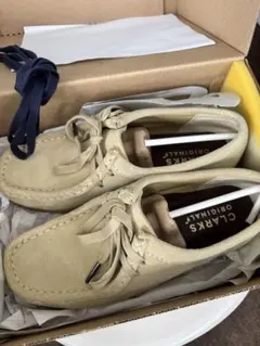 Clarks Originals モカシン ベージュ スエード UK5 24 - メルカリ