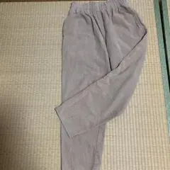 ベージュ コーデュロイ シェフパンツ