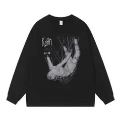 KORN コーン ロンT 長袖 Ｔシャツ ブラック 3XL