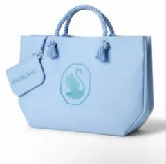 SWAROVSKI トートバッグ ライトブルー 新品のサムネイル