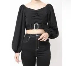GYDA bijouバックルlong sleeveブラウスのサムネイル