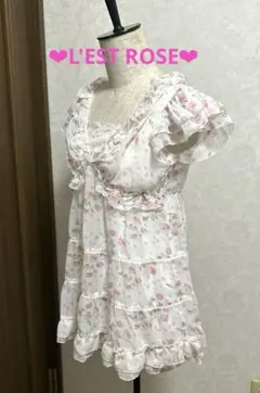 L'EST ROSE 花柄♡フリル♡レース ブラウス、チュニック 新品❤︎可愛い系のサムネイル