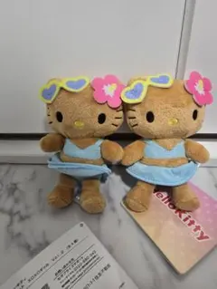 「新品タグ付き」ハローキティマスコットXOXOギャル Vol.2 日焼けキティ②